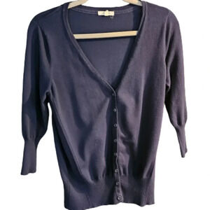 Maurices 3/4 sleeve, Navy Button Up Cardigan